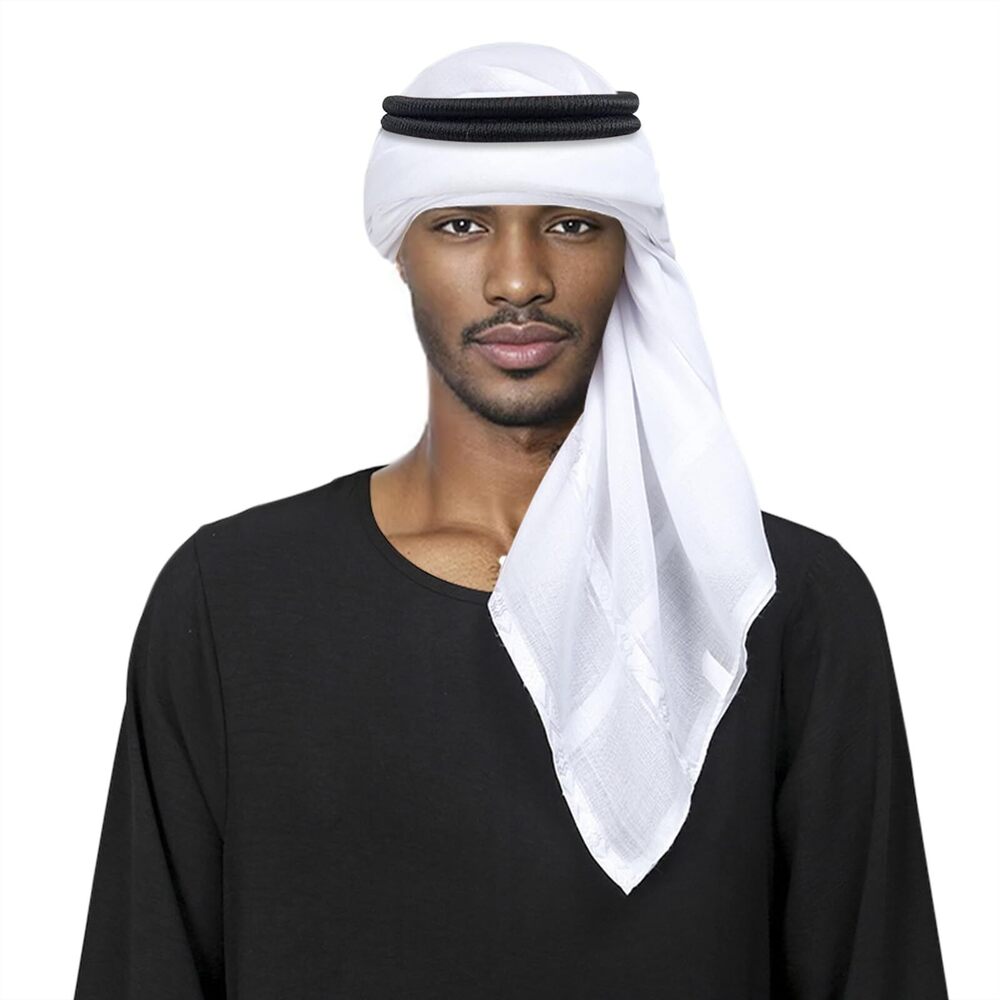3418 Boys Large Arab Shemagh Turban Bandana Headscarf Breathable Soft